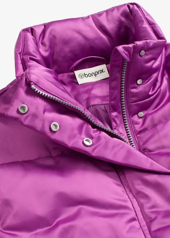 Quiltad väst med mjuk glans, bonprix