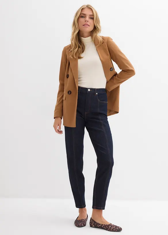 Mom Jeans High Waist, Stretch, bonprix