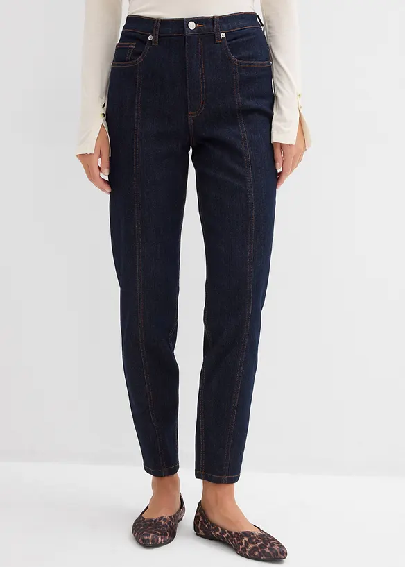 Mom Jeans High Waist, Stretch, bonprix
