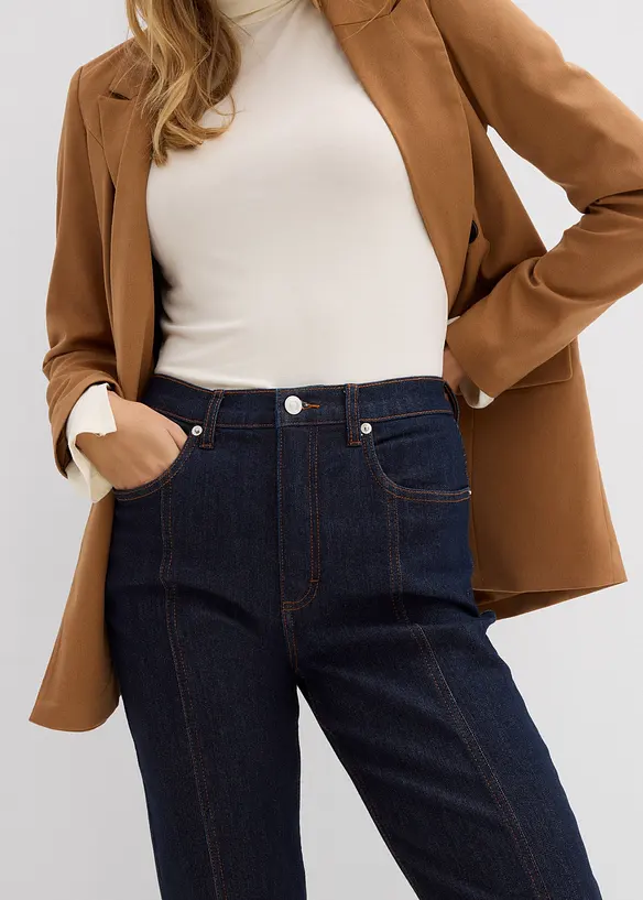 Mom Jeans High Waist, Stretch, bonprix