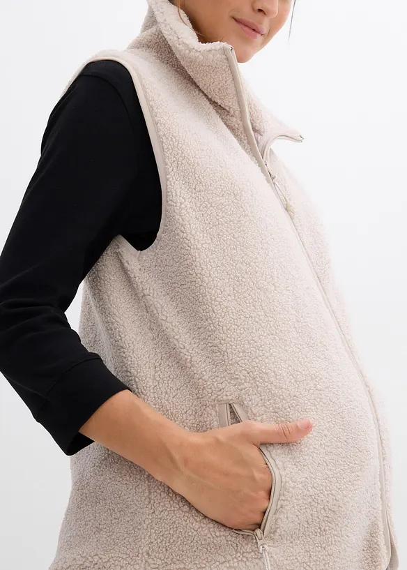 Mammaväst i mjuk fleece, bonprix