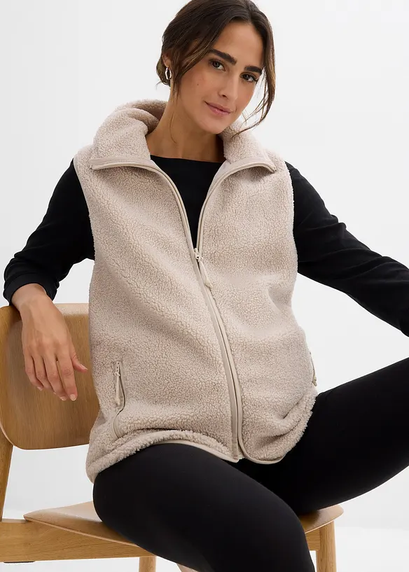 Mammaväst i mjuk fleece, bonprix