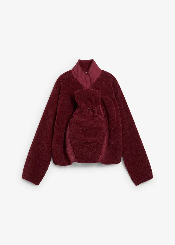 Mammajacka med babyficka i teddyfleece, bonprix