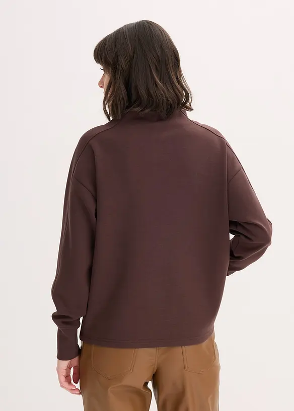 Oversizeweatshirt i mjuk och stabil trikå, bonprix