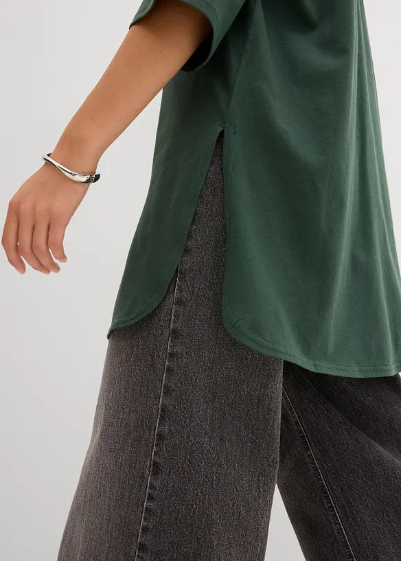 Longshirt i oversizemodell i ren ekologisk bomull, bonprix