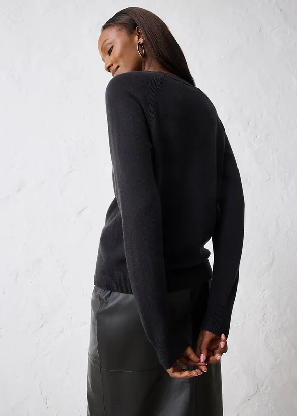 Kashmircardigan med Good Cashmere Standard®-andel, bonprix