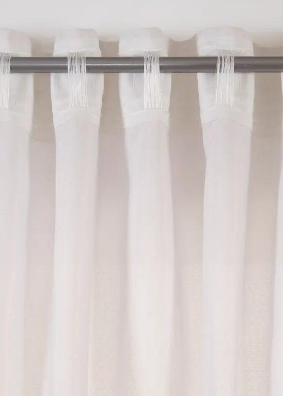 Gardin i återvunnet material (2-pack), bonprix