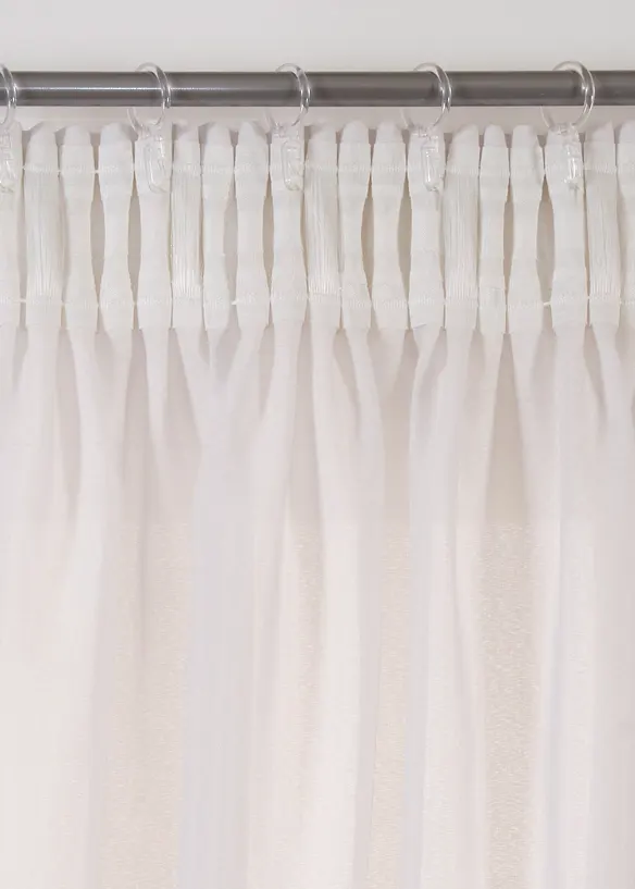 Gardin i återvunnet material (2-pack), bonprix