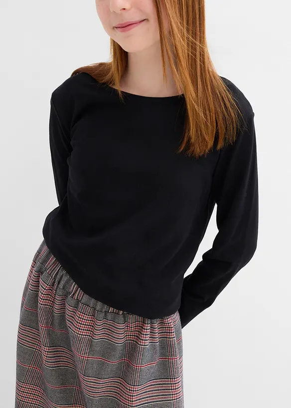 Jerseykjol med resårmidja, bonprix