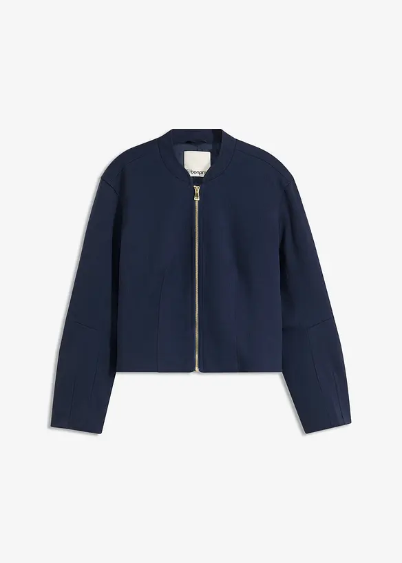 Blusjacka i mjuk materialmix, bonprix