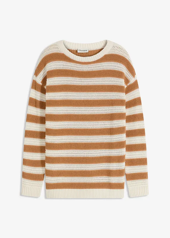 Oversized tröja av ren bomull, bonprix