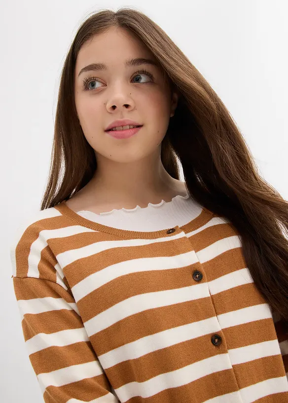 Finstickad cardigan, bonprix