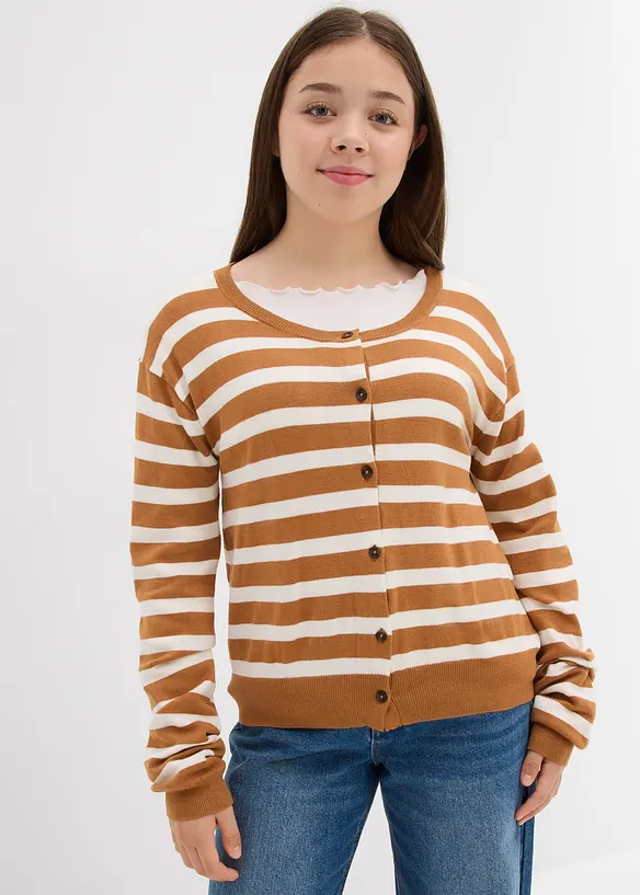 Finstickad cardigan, bonprix