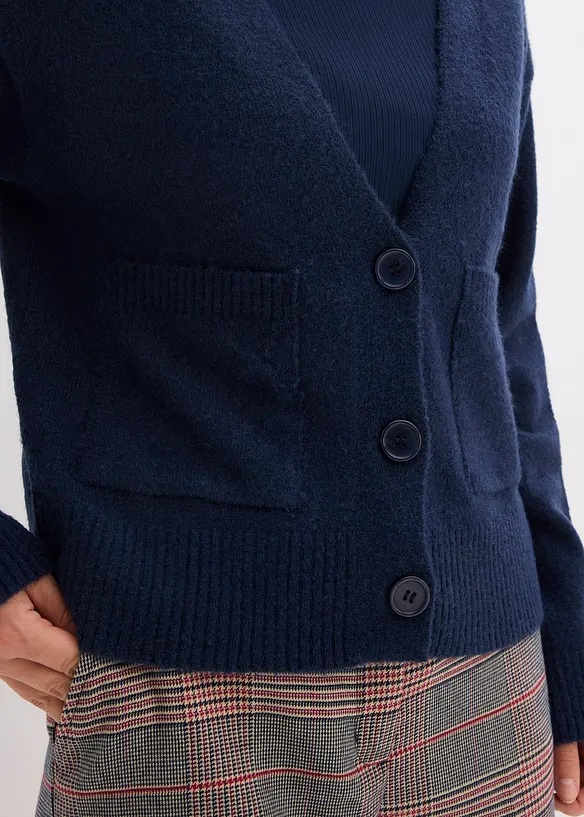 Stickad oversizekofta, bonprix