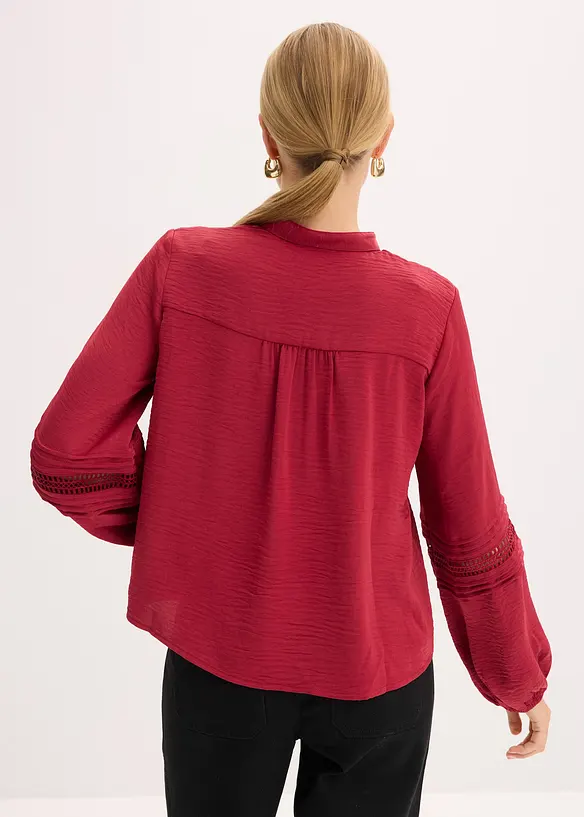Oversizeblus med välarbetade detaljer, bonprix