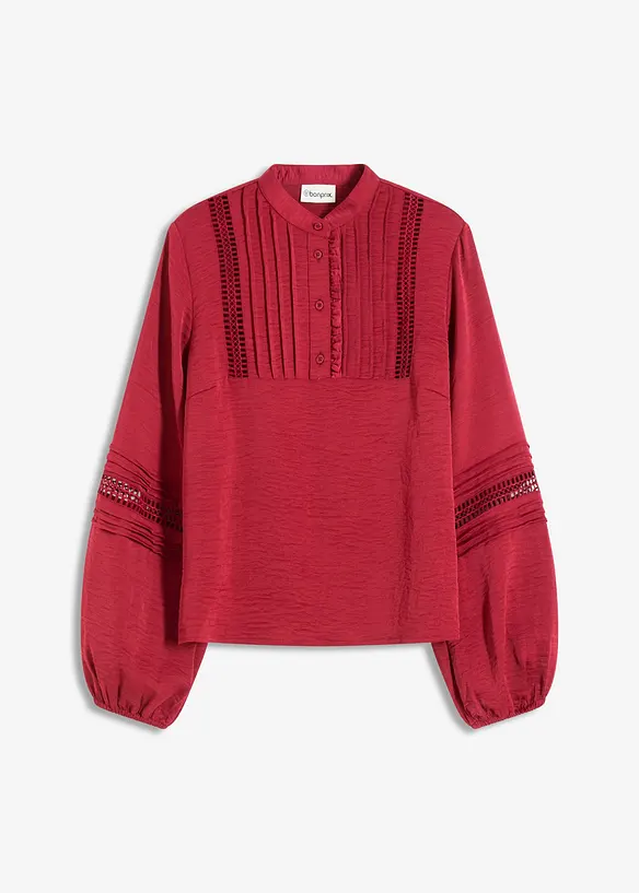 Oversizeblus med välarbetade detaljer, bonprix