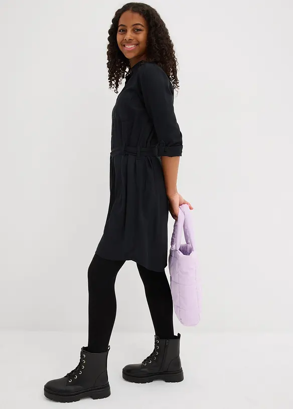 Skjortklänning av viskos med mjukt fall, bonprix