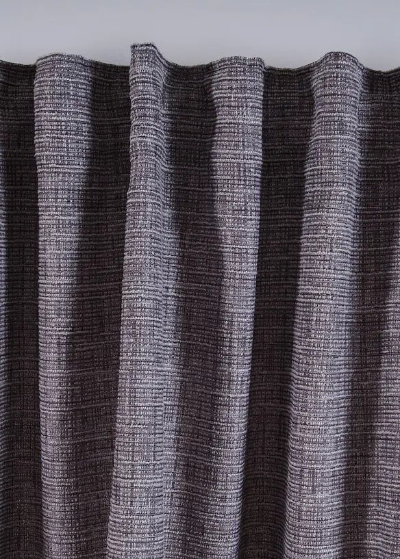 Ogenomskinlig gardinlängd med melerad struktur (1-pack), bonprix