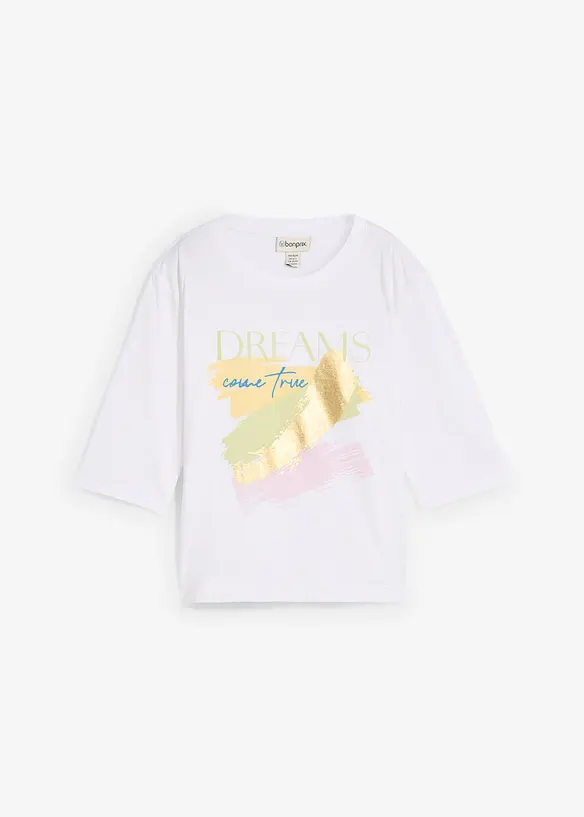 T-shirt i ren ekologisk bomull, bonprix