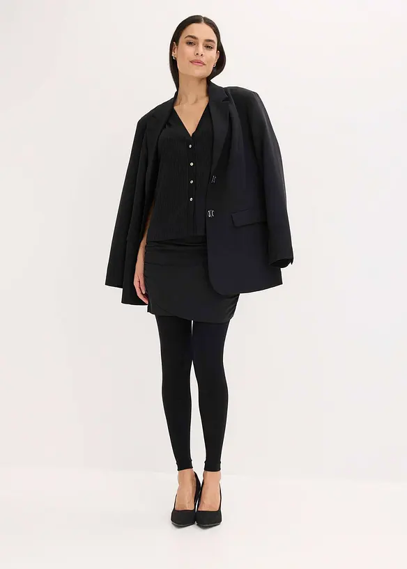 Formande, ogenomskinliga leggings med push up och bekväma muddar (80 den), bonprix