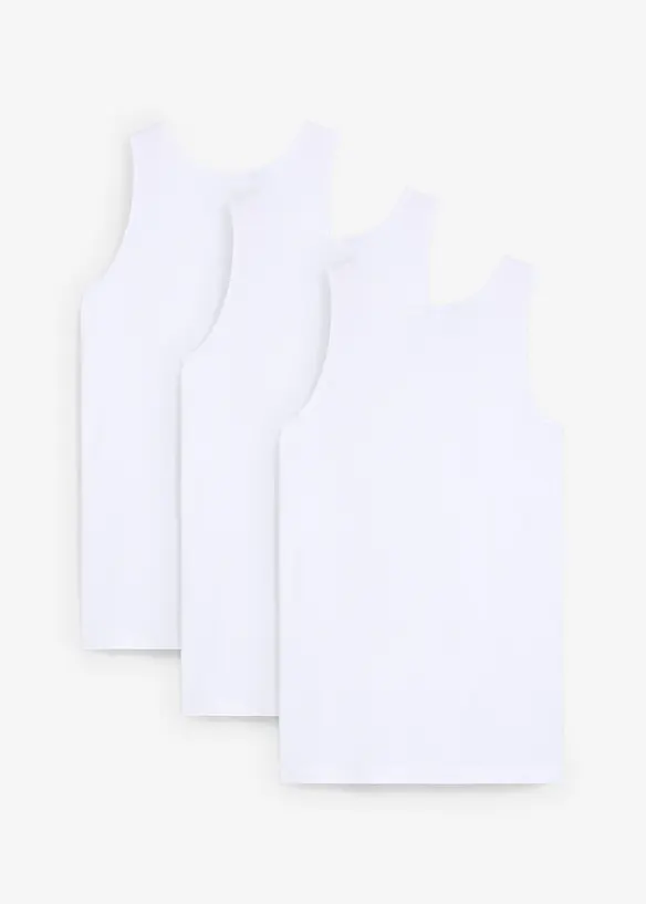 Undertröja med ekologisk bomull (3-pack), bonprix