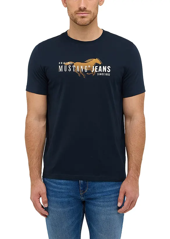 Austin T-shirt i ren bomull från Mustang, Mustang Jeans