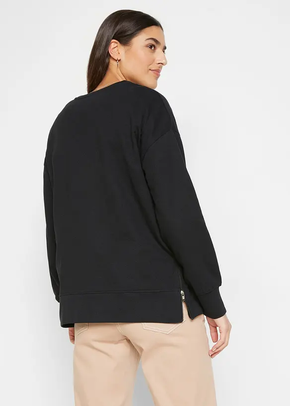 Sweatshirt av bomullsmix, bonprix