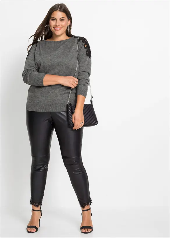 Finstickad tr&ouml;ja, bonprix