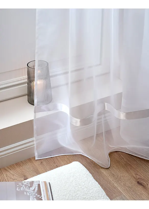 Gardinlängd med satinband, bonprix