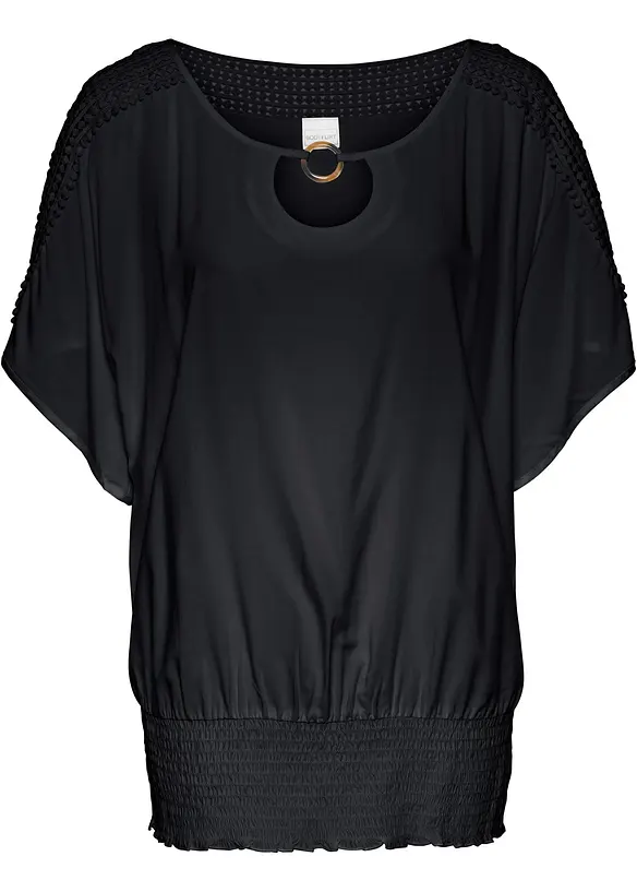 Blus av ren viskos, bonprix