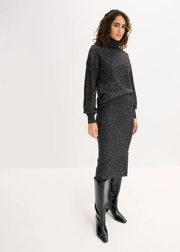 Tröja med paljetter, bonprix