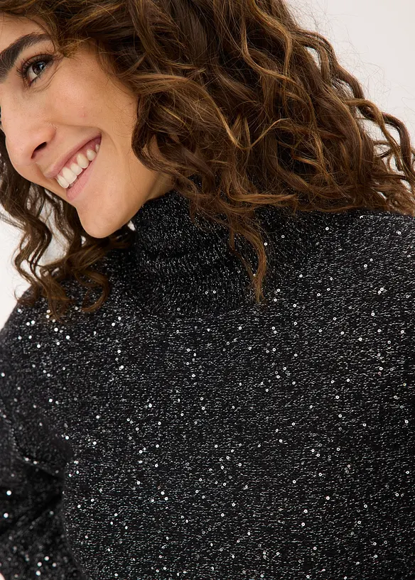 Tröja med paljetter, bonprix