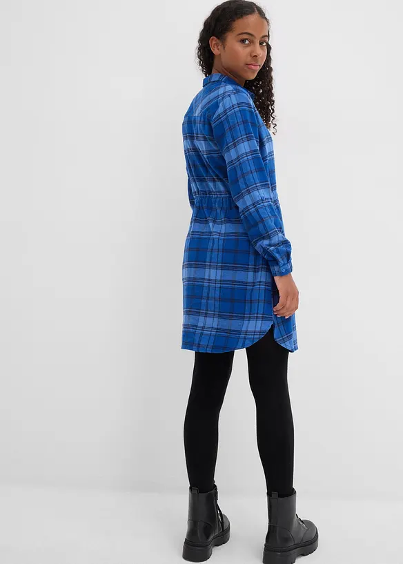 Blusklänning i flanell, bonprix