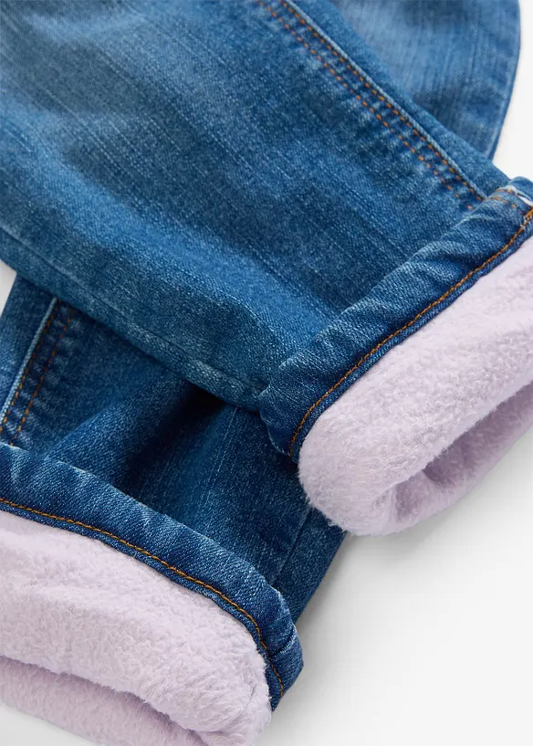 Sköna jeans med fleecefoder, bonprix