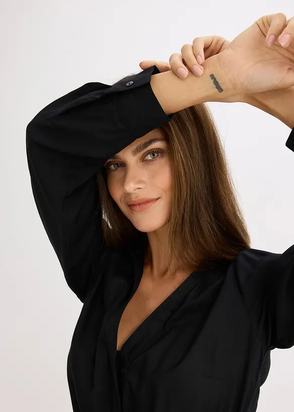 Mönstrad maxiklänning, bonprix