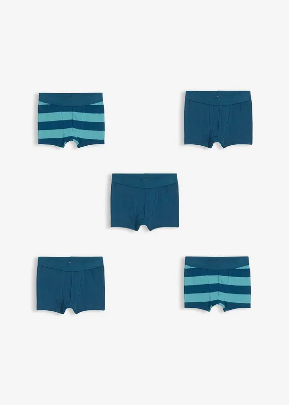 Boxershorts med mjuk ekologisk bomull (5-pack), bonprix