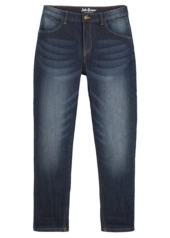 Fleecefodrade jeans, Slim Fit, Straight, bonprix