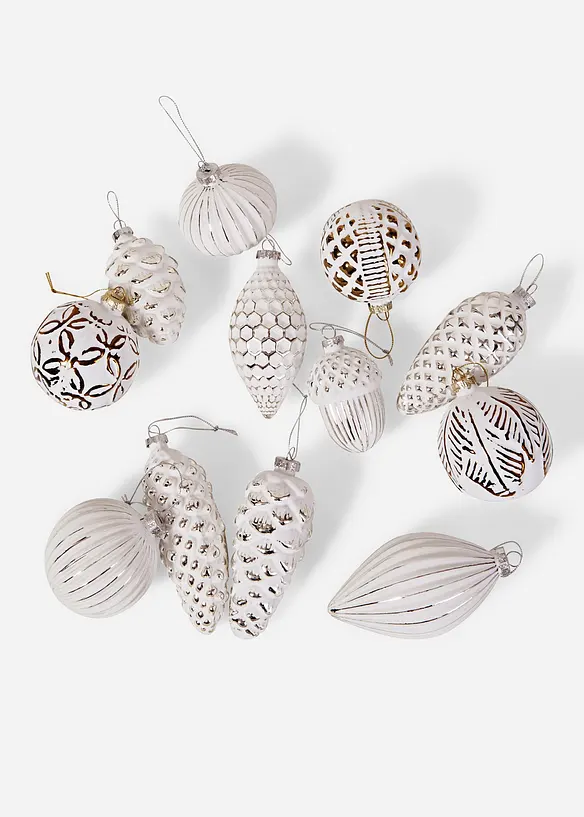 Julgranskulor (set med 12 st.), bonprix