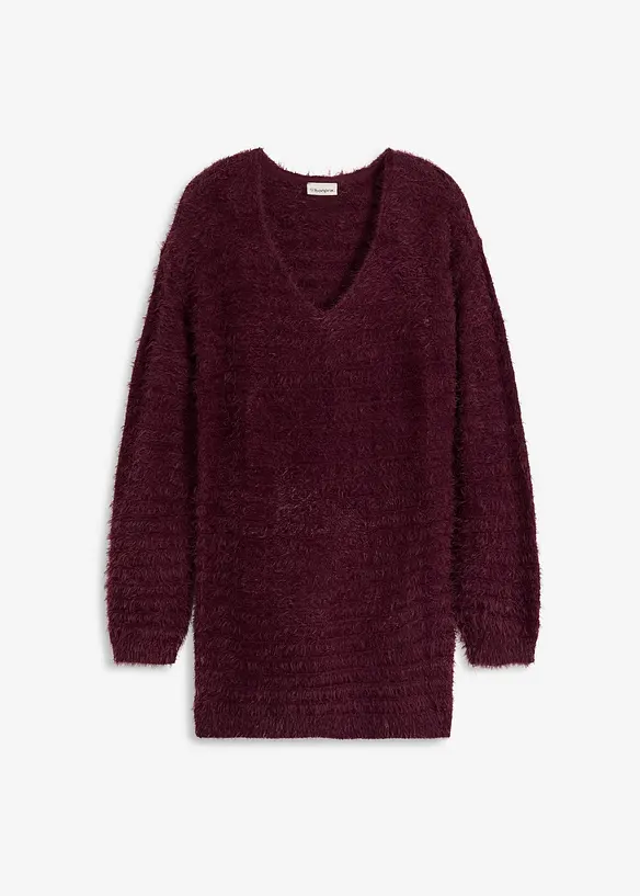 Lång fluffig tröja, bonprix