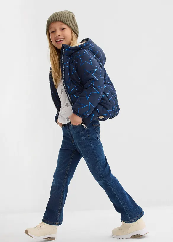 Vatenavvisande vinterjacka med teddyfoder, bonprix