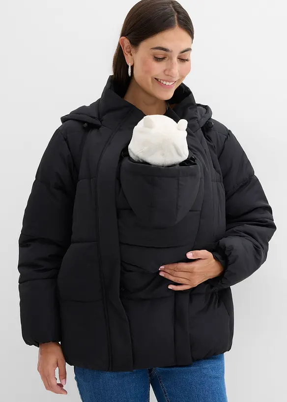 Vadderad mammajacka med babyficka, bonprix