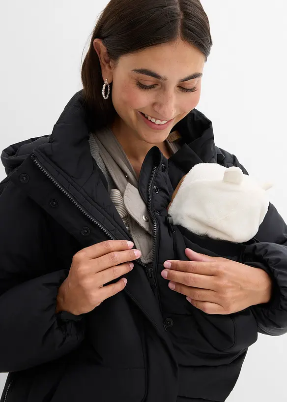 Vadderad mammajacka med babyficka, bonprix