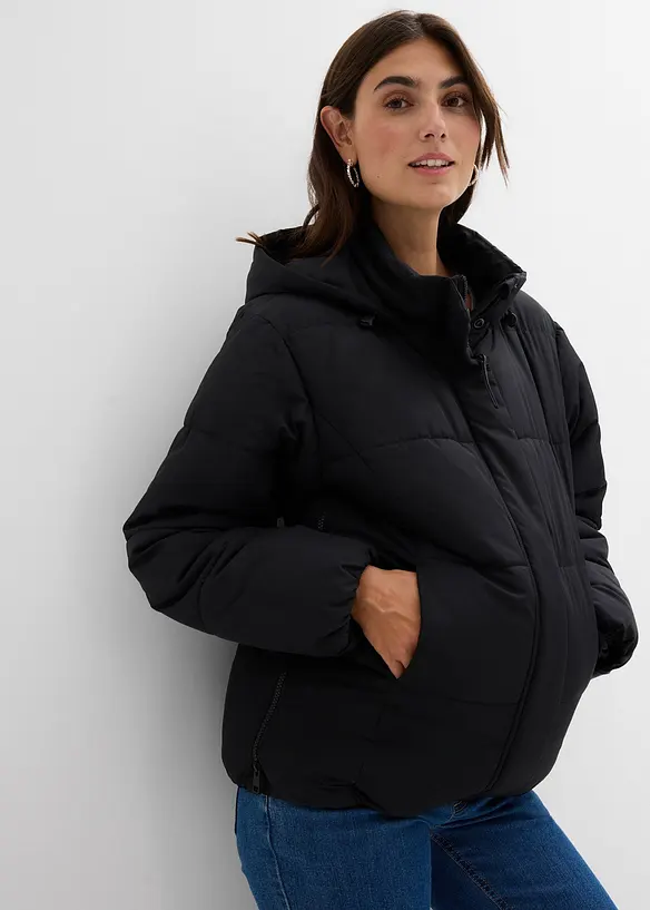 Vadderad mammajacka med babyficka, bonprix