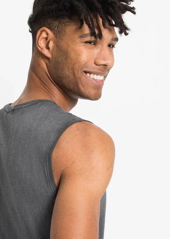Bomullslinne med tvättad look, bonprix