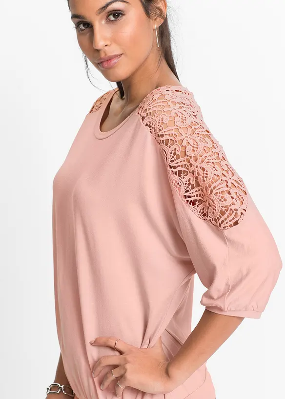 Oversizetopp av viskosmix, bonprix