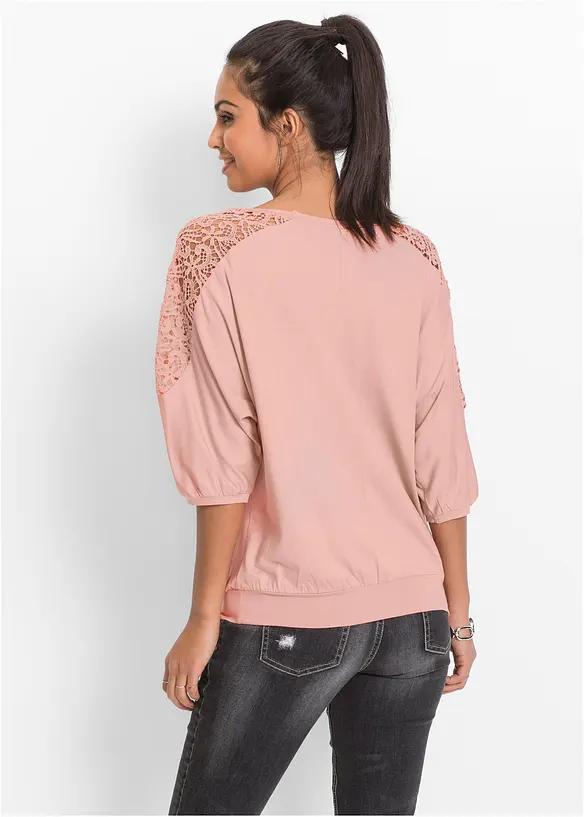 Oversizetopp av viskosmix, bonprix