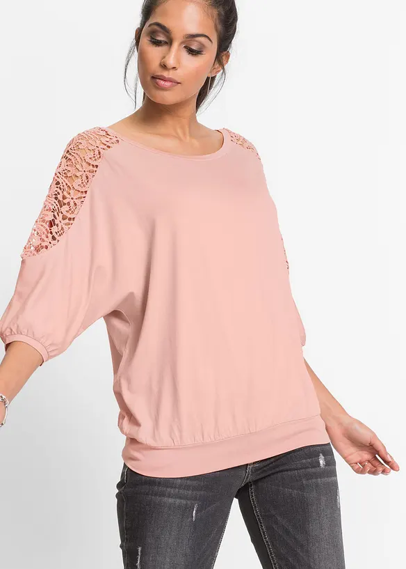 Oversizetopp av viskosmix, bonprix