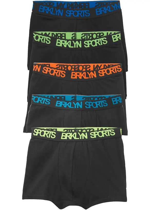 Boxershorts med mjuk bomull (5-pack), bonprix