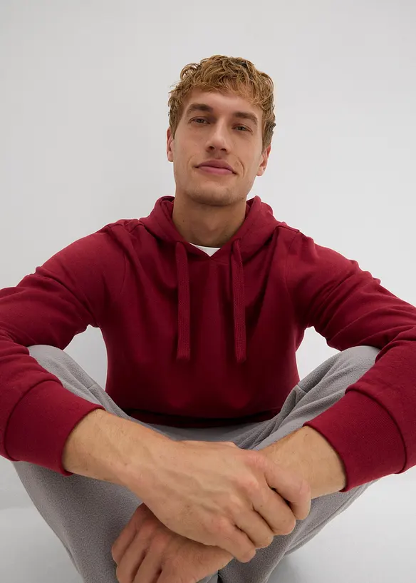 Sweatshirt med huva, bonprix