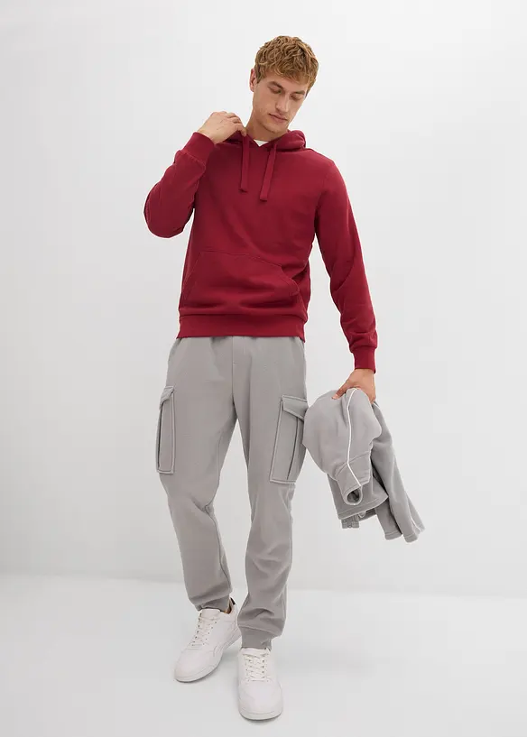 Sweatshirt med huva, bonprix